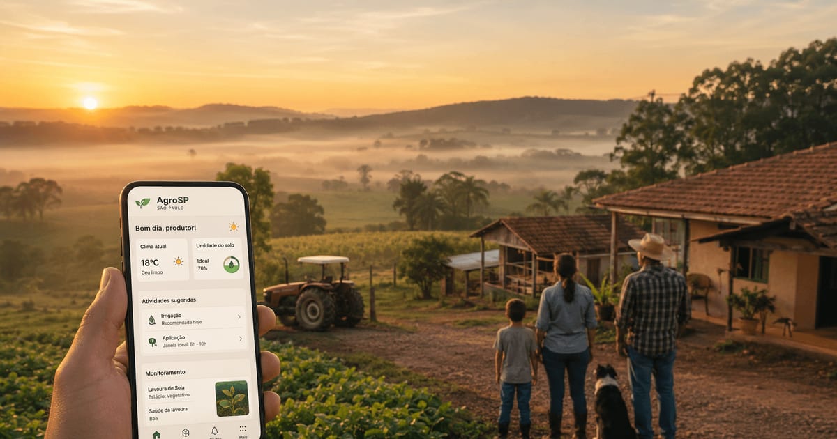 Interior de SP: o digital que o campo já tem — e o gargalo que trava o salto
